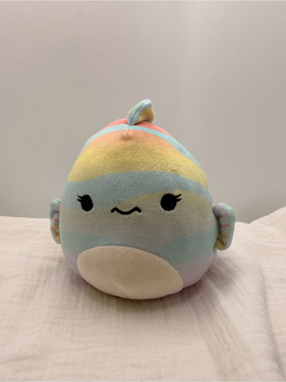 Squishmallows 5" Canda The Rainbow Fish Stuffed Plush Kellytoy Pastel